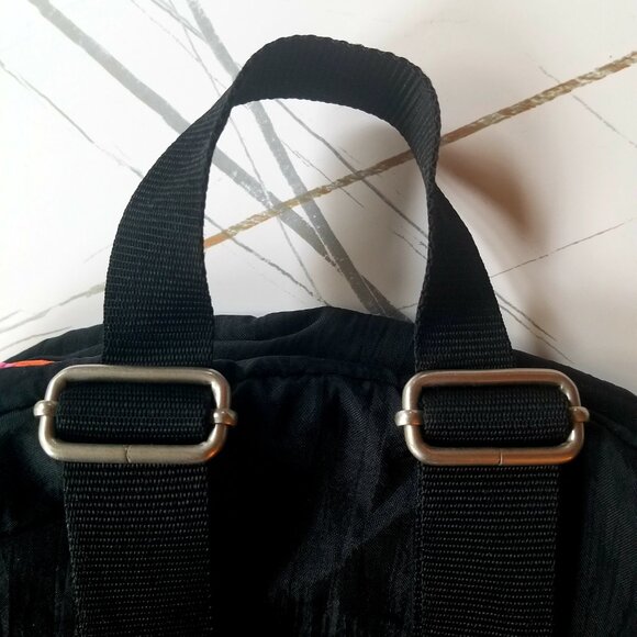 Baggalini Black & Pink Backpack Purse Bag main image 4